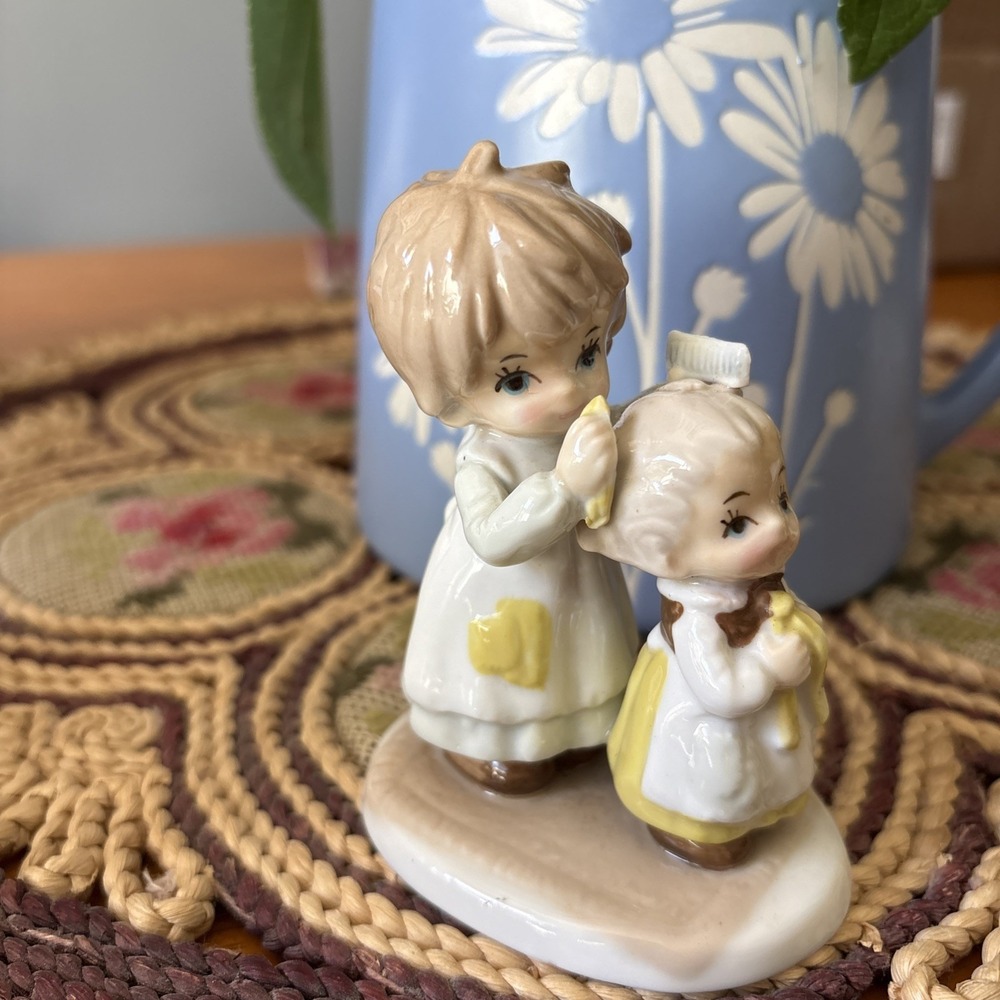 Lefton China Little Adorables Hair Dresser Salon Girl Combing Hair Ltd. Edition